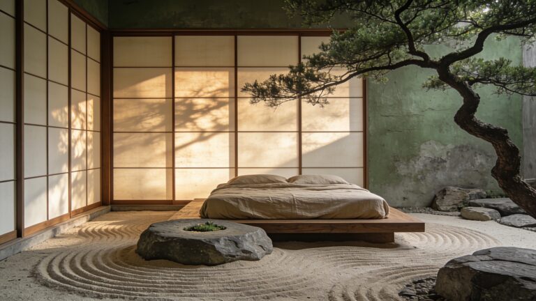 Serene Japanese Bedroom Ideas: Minimalist & Natural Aesthetics